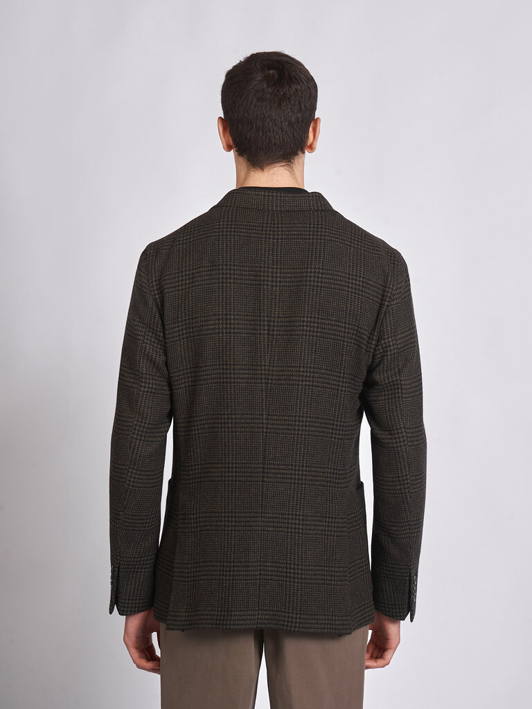 Boglioli Veste Carreaux Vert Foncé