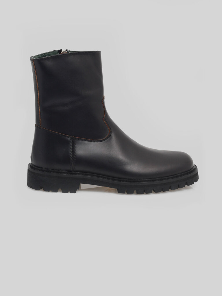 Vinny's Black Moto Boots