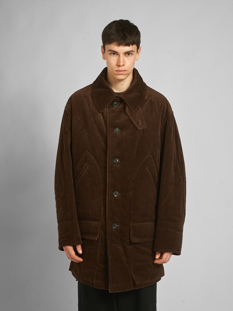 Yohji Yamamoto Brown Padded Hunting Coat