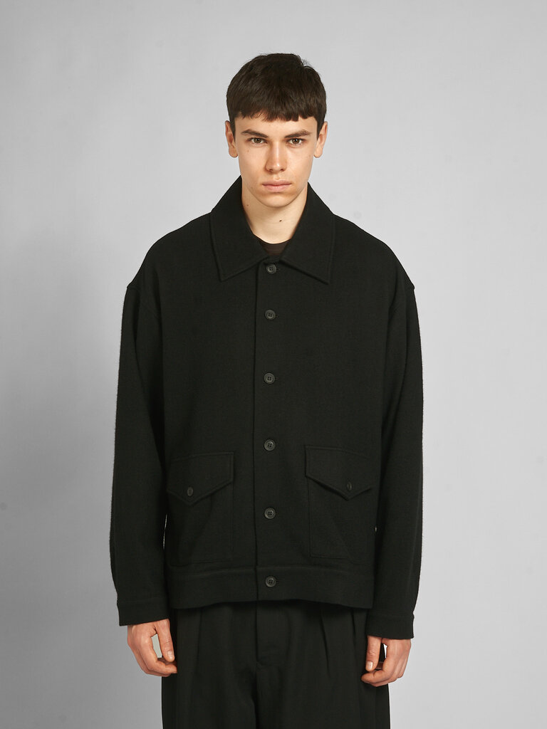 Yohji Yamamoto Blouson Stand Collar Noir