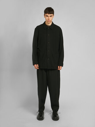 Yohji Yamamoto Black Re Shirt Jacket Overshirt Yohji Yamamoto Black Re Shirt Jacket Overshirt