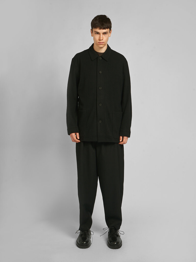 Yohji Yamamoto Black Re Shirt Jacket Overshirt