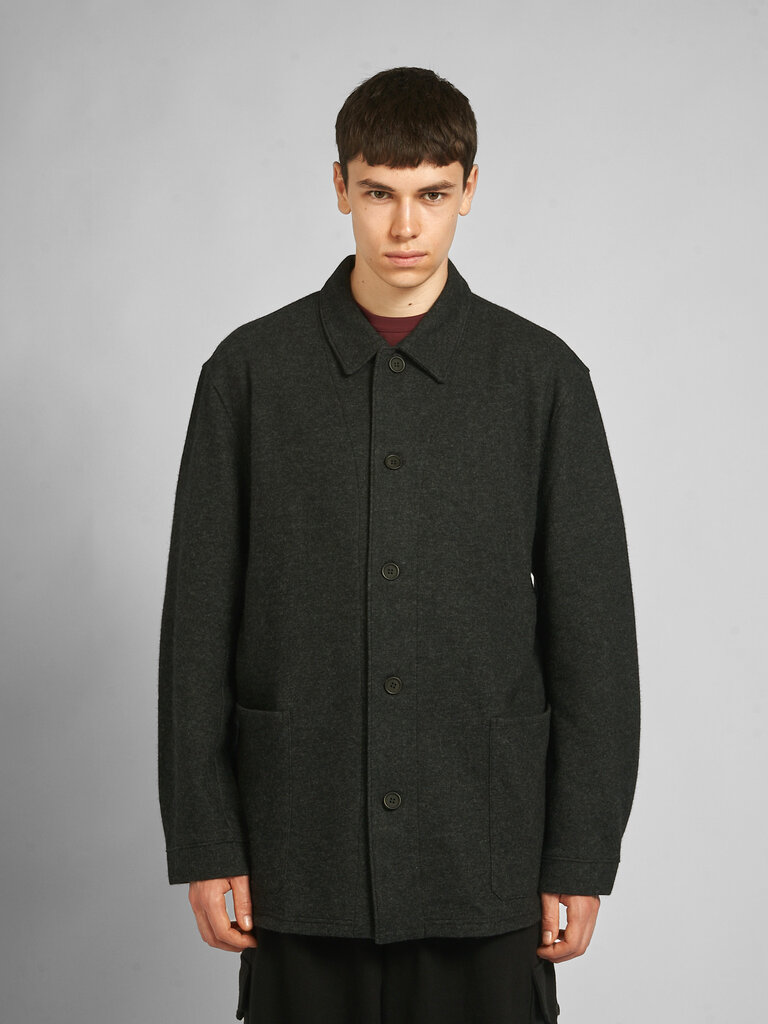 Yohji Yamamoto Charcoal Re Shirt Jacket Overshirt
