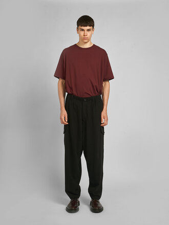 Yohji Yamamoto Pantalon Gusset Cargo Noir Yohji Yamamoto Pantalon Gusset Cargo Noir