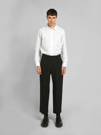 Yohji Yamamoto Pantalon 2Tuck Suit Noir Yohji Yamamoto Pantalon 2Tuck Suit Noir