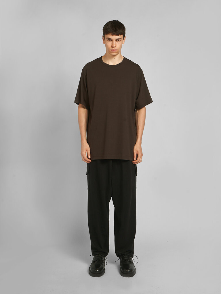 Yohji Yamamoto Charcoal Round Neck SS T-Shirt