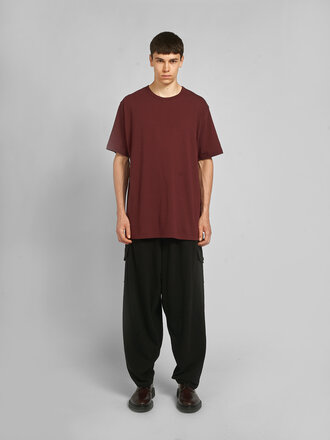 Yohji Yamamoto T-Shirt Round Neck SS Bordeaux