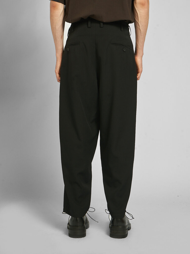 Yohji Yamamoto Pantalon 2 Tuck Slim Noir