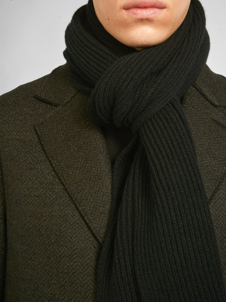 Sunspel Foulard Cashmere Rib Noir
