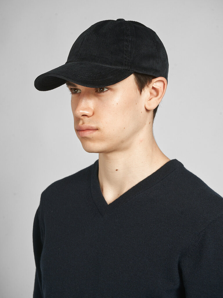 Sunspel Casquette Corduroy Marine