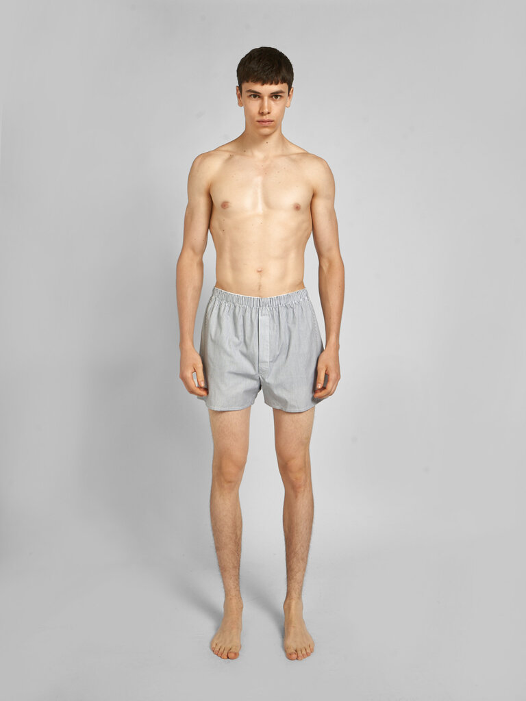 Sunspel Navy Stripes Boxer Shorts