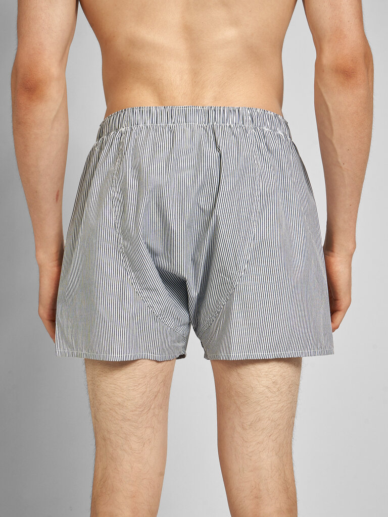Sunspel Navy Stripes Boxer Shorts