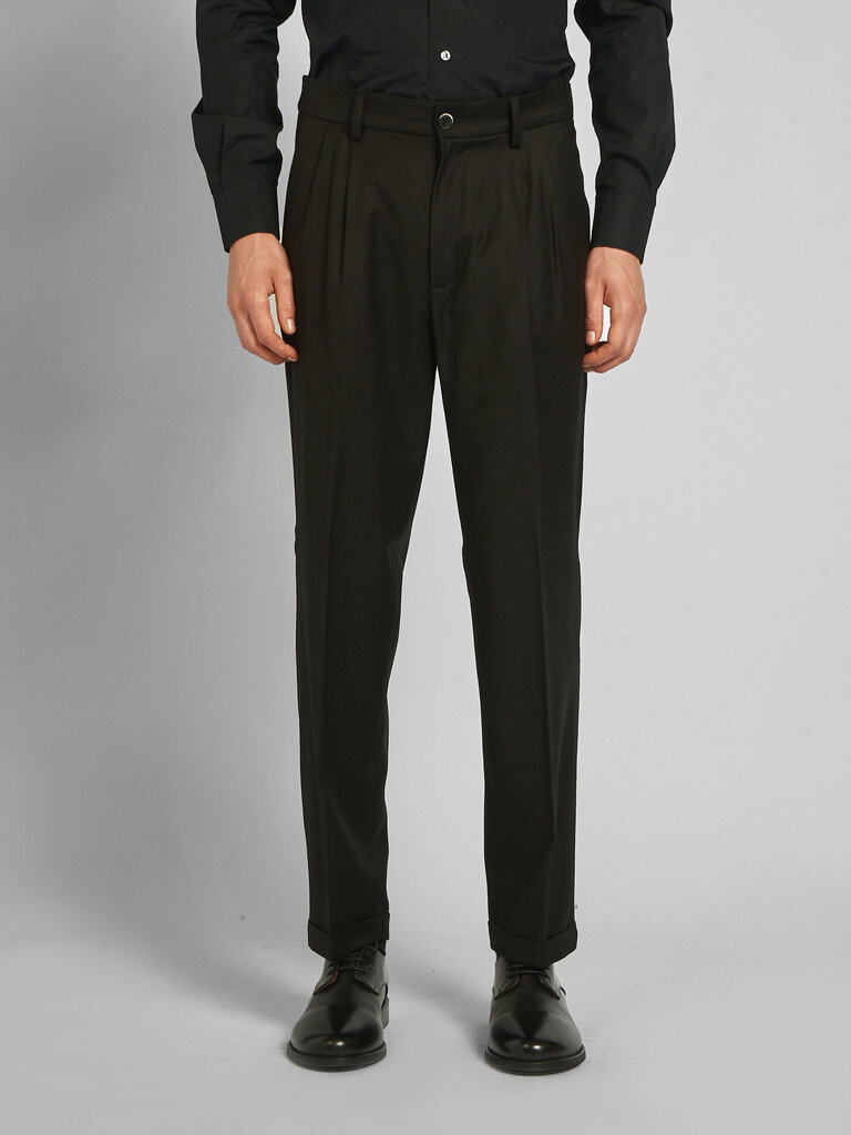 Barena Black Drapier Flan Pants