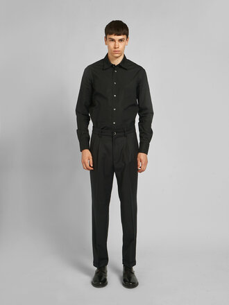 Barena Navy Drapier Flan Pants