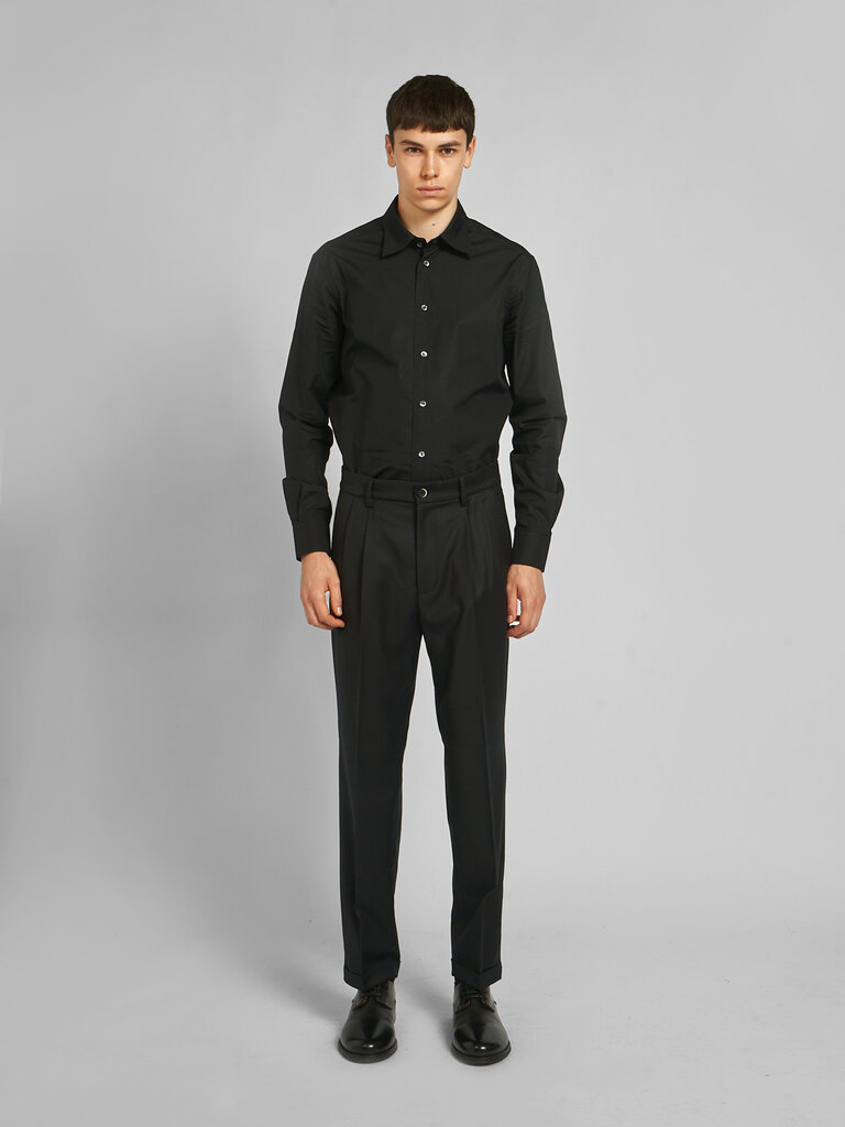 Barena Pantalon Drapier Flan Marine