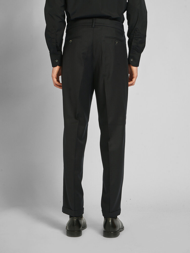 Barena Navy Drapier Flan Pants