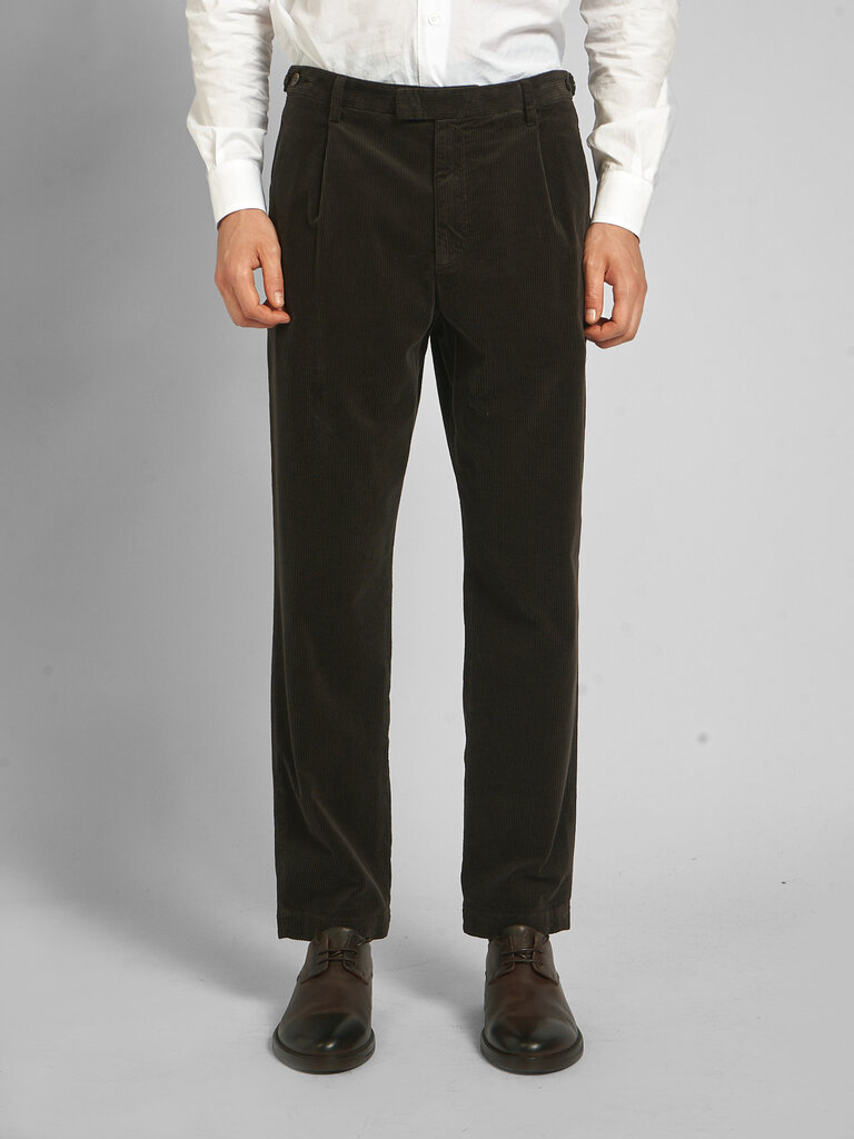 Barena Dark Brown Masco Cortivo Pants