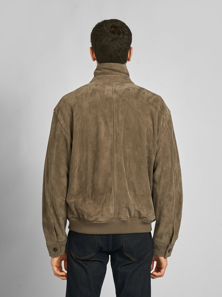 Frame Blouson Suede Bomber Beige