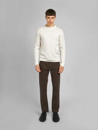 Merz b. Schwanen Chandail Lightweight Waffle Knit Écru Merz b. Schwanen Chandail Lightweight Waffle Knit Écru