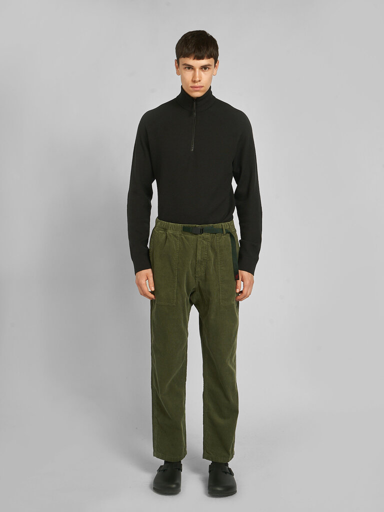 Gramicci Olive Corduroy Loose Tapered Ridge Pants