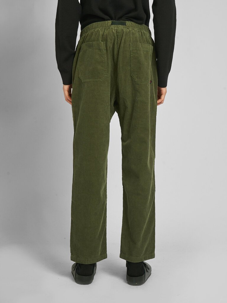 Gramicci Olive Corduroy Loose Tapered Ridge Pants