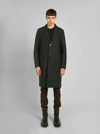 Harris Wharf London Manteau Pressed Wool Marine Foncé Harris Wharf London Manteau Pressed Wool Marine Foncé