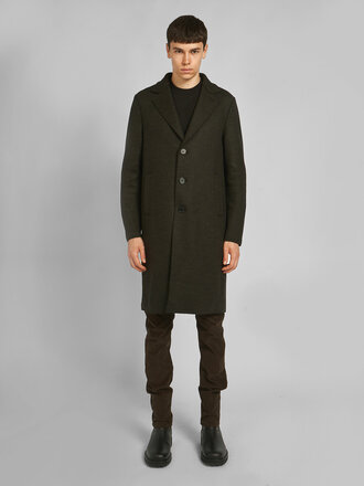 Harris Wharf London Manteau Jacquard Chevron Vert Harris Wharf London Manteau Jacquard Chevron Vert