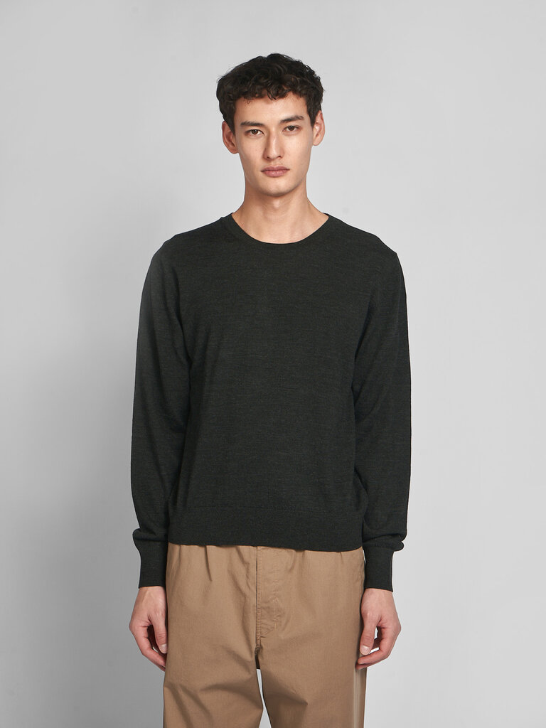 Lemaire Squid Ink Crew Neck Sweater