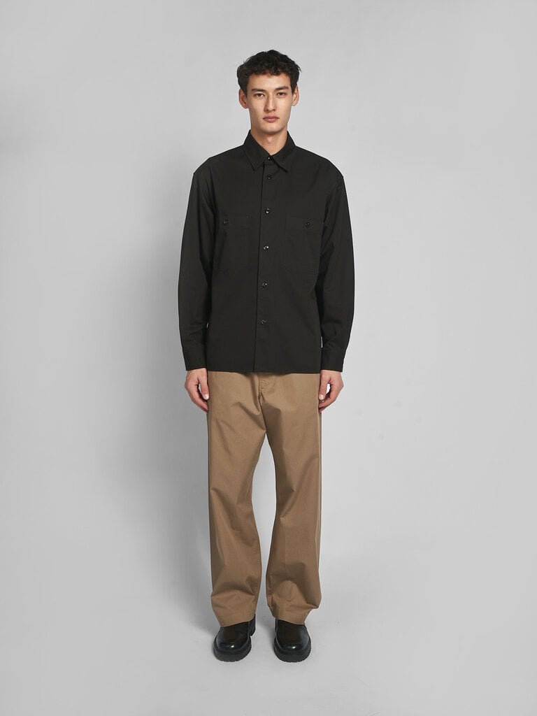 Lemaire Black Two Pockets Shirt