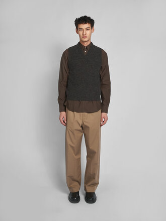 Lemaire Gilet V-neck Grape Melange