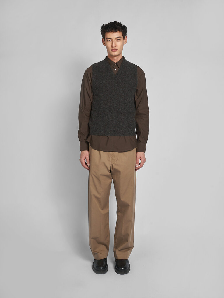 Lemaire Grape Melange V-neck Vest