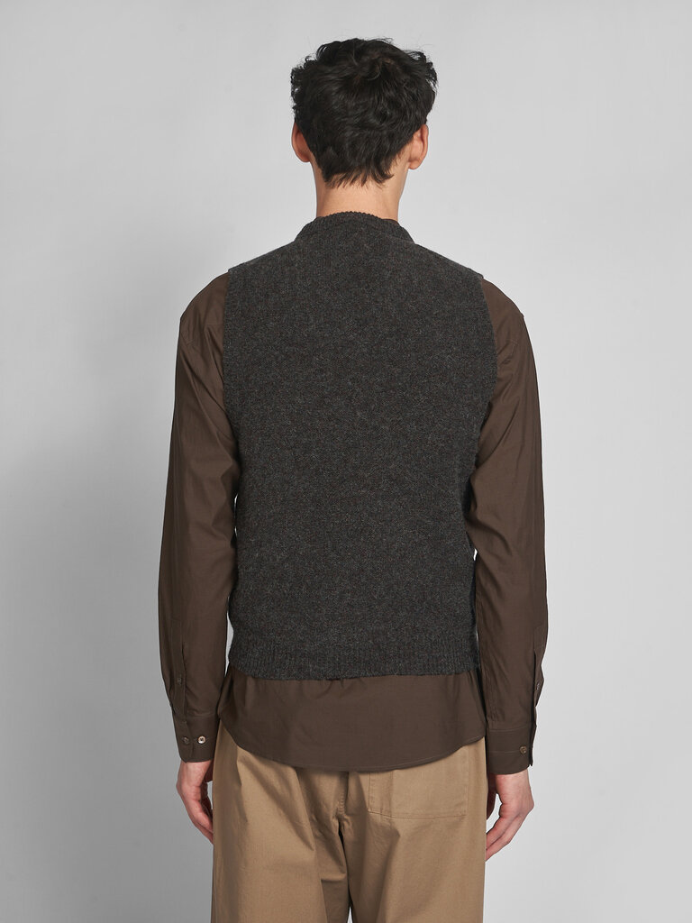 Lemaire Gilet V-neck Grape Melange