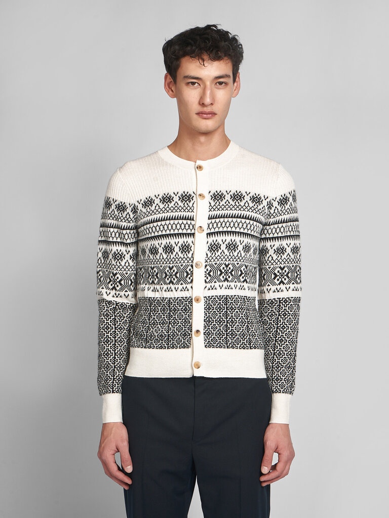 Dries Van Noten Cardigan Mesa Blanc