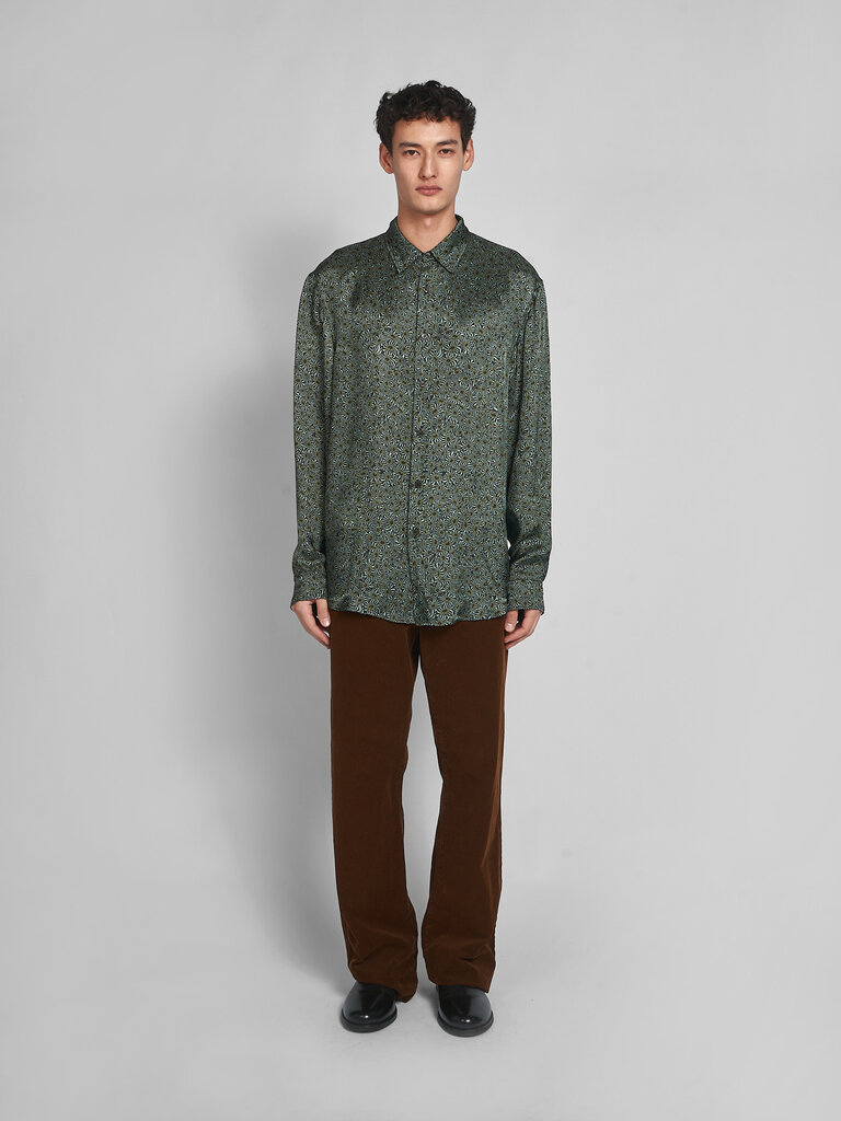 Dries Van Noten Mint Caper Shirt