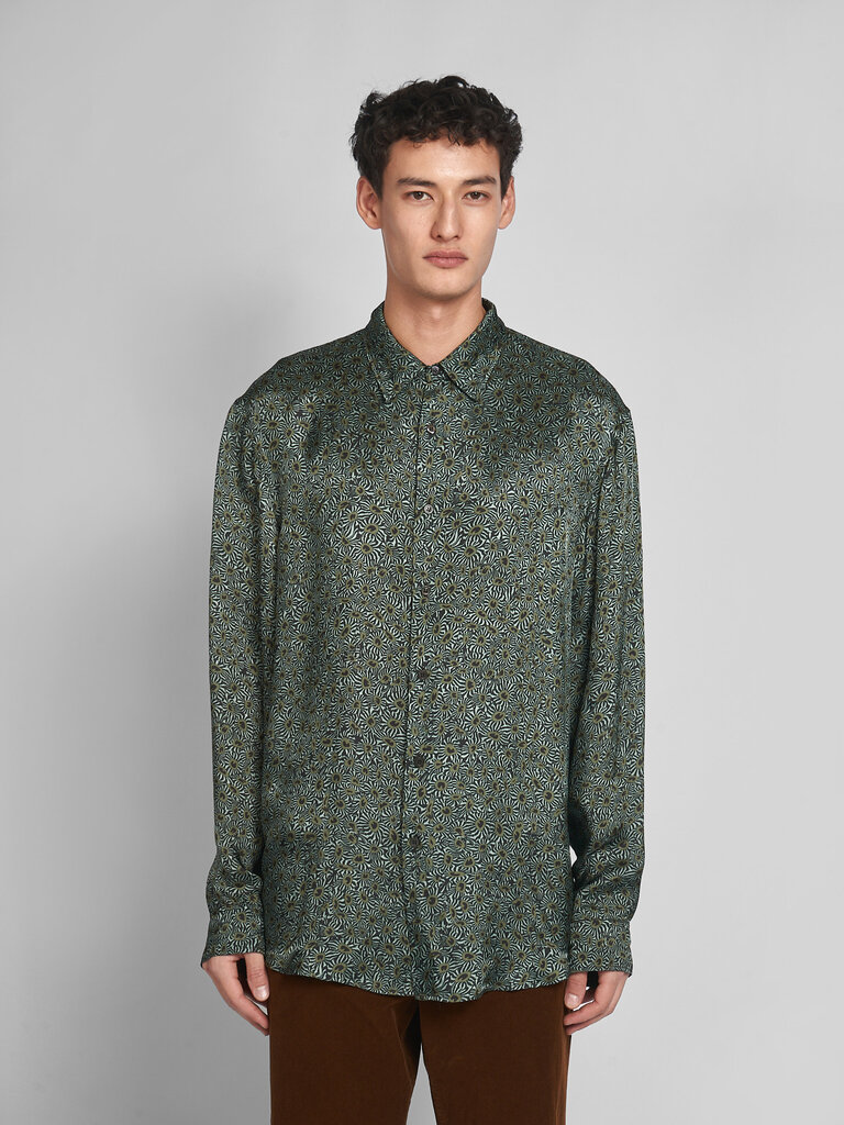 Dries Van Noten Mint Caper Shirt