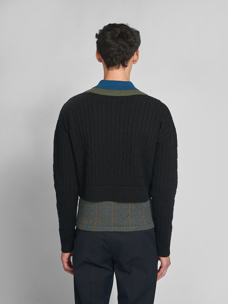 Dries Van Noten Chandail Medan Noir