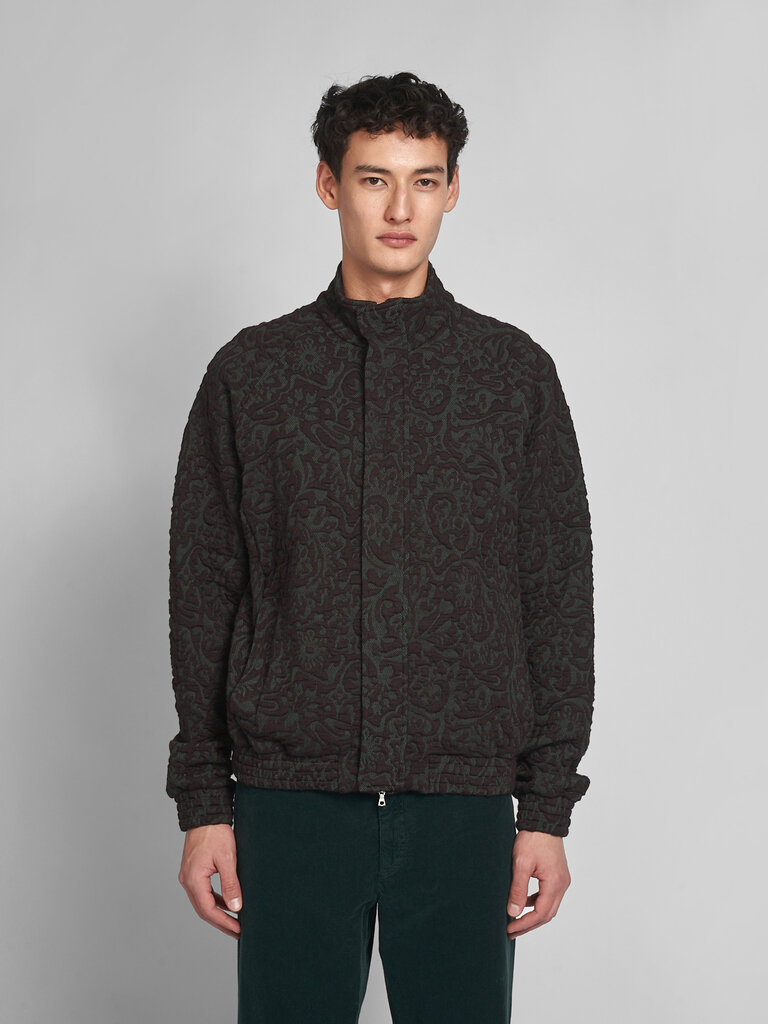 Dries Van Noten Blouson Hundy Bordeaux