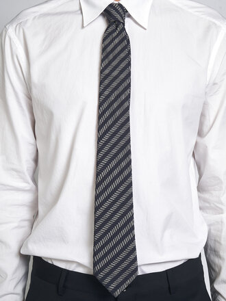 Giorgio Armani Cravate Marine/Gris