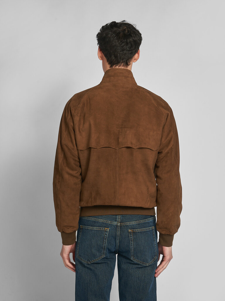 Baracuta Dark Olive Suede Jacket