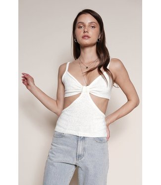 Seek The Label Knit Cut Out Top