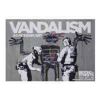 BANKSY VANDALISM AS MODERN ART POSTER