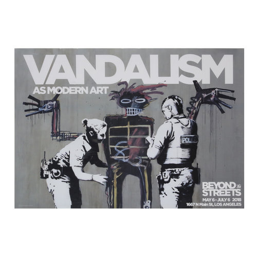 BANKSY VANDALISM AS MODERN ART POSTER BANKSY VANDALISM AS MODERN ART POSTER