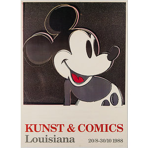 KUNST & COMICS  MICKEY WARHOL  POSTER