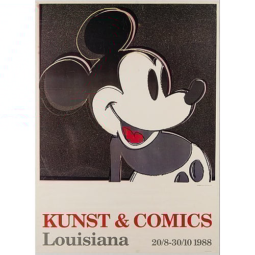 KUNST & COMICS MICKEY WARHOL POSTER KUNST & COMICS MICKEY WARHOL POSTER