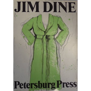 Dine, Jim GREEN BATHROBE PETERSBURG PRESS  SIGNED  JIM DINE POSTER