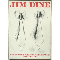 TWO TIES  JIM DINE SIGNED POSTER