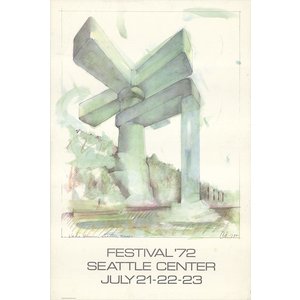 Oldenburg, Claes FESTIVAL 72 SEATTLE CENTER CLAES OLDENBURG POSTER