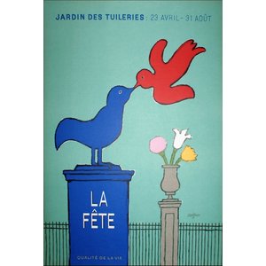 Savignac, Raymond LA FETE JARDIN DES TUILERIES SAVIGNAC POSTER