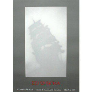 Ruscha, Ed ED RUSCHA GHOST SHIP 1990 GALERIA JOAN PRATS  EXHIBITION POSTER