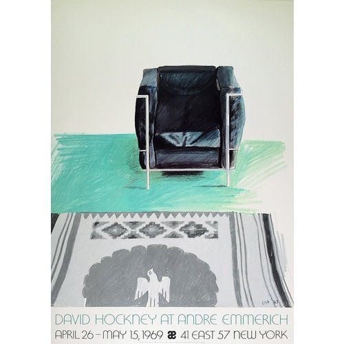 Hockney, David DAVID HOCKNEY AT ANDRE EMMERICH POSTER Hockney, David DAVID HOCKNEY AT ANDRE EMMERICH POSTER